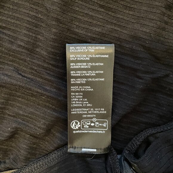 Free People black/red bodysuit - Brand  New - Picture 7 of 7